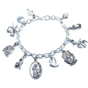 Saint Francis Charm Bracelet Catholic Religious Christianity